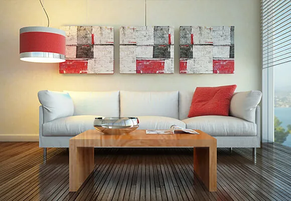 Gallery Prints above the Sofa