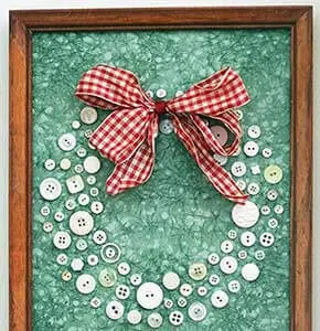 Button Framed Wreaths