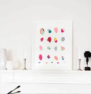 DIY Coloured Pebble Painting