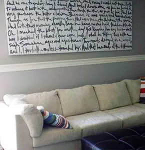 DIY Favorite Quote Wall Art