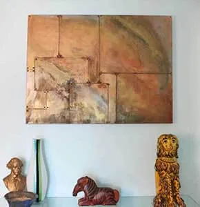 DIY Oxidized Copper Painting
