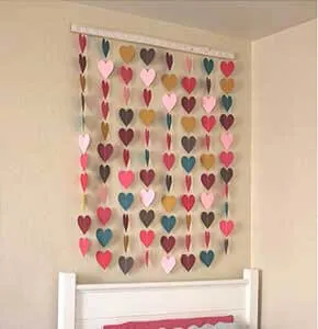 DIY Paper Heart Wall Art