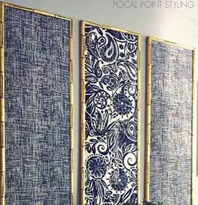 DIY Wall Art with Framed Fabric