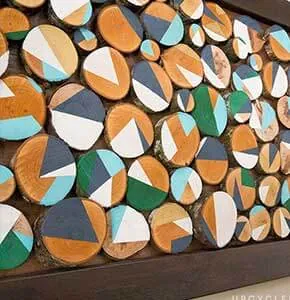 DIY Wood Slice Art