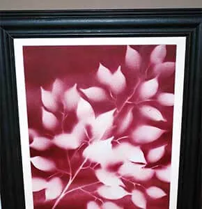 Spray Paint Flower Art
