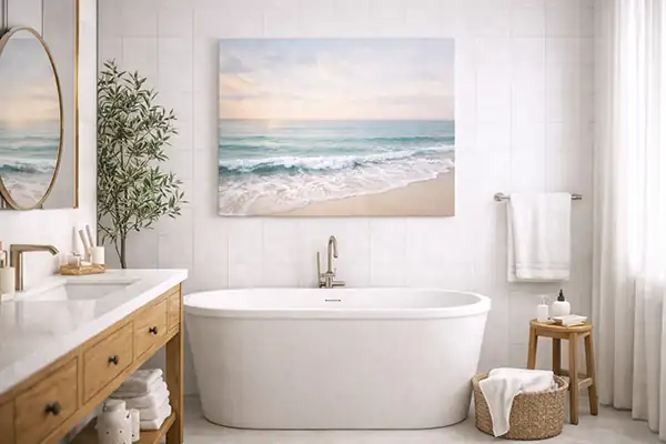 Bathroom Canvas Display