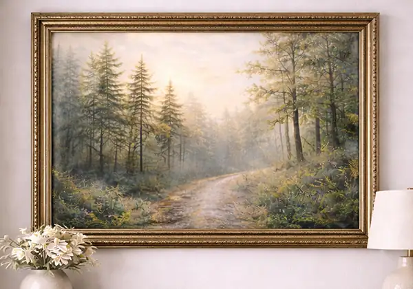 Canvas Inside Oversized Frame