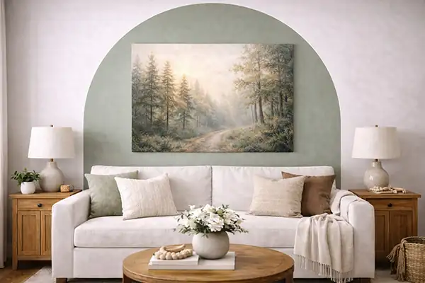 Colour Blocked Wall Sections