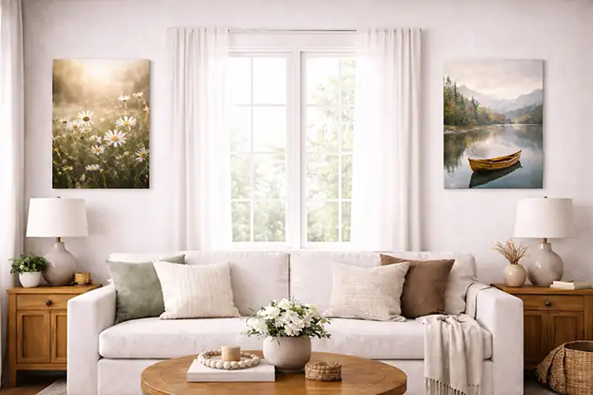 Framing a Window with Canvas