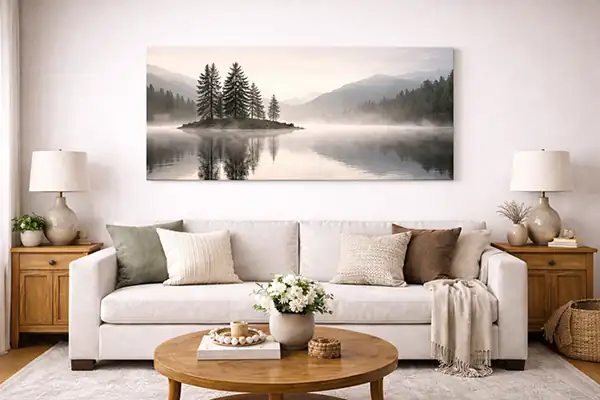 Minimalist One Print Display