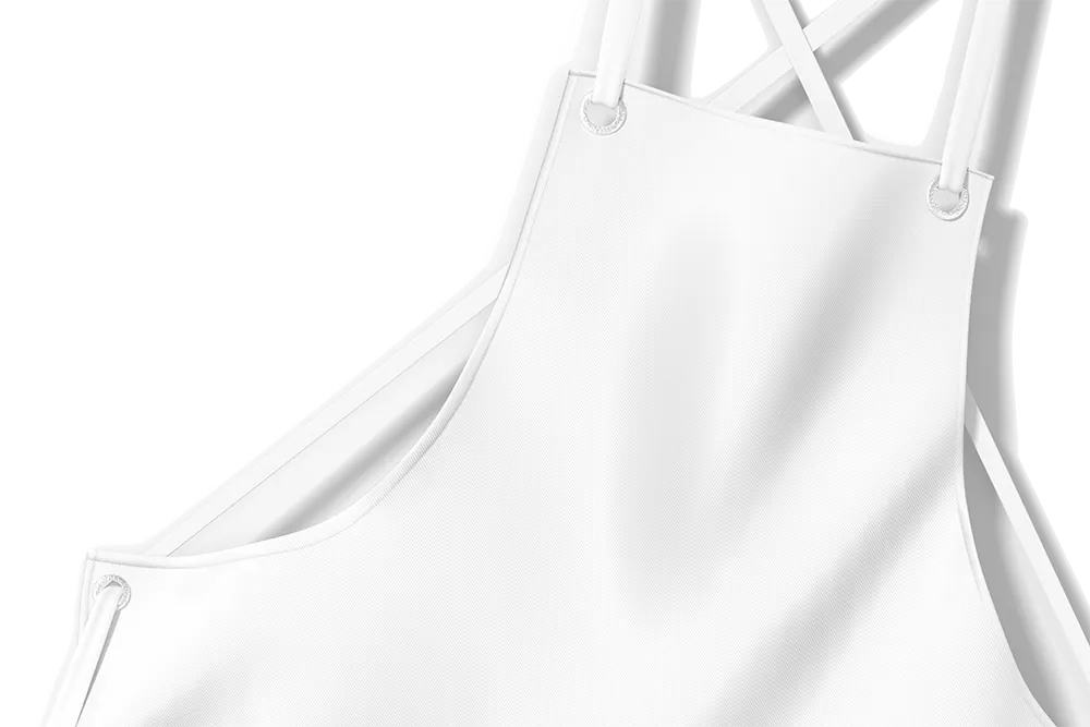 kitchen apron mockup close up