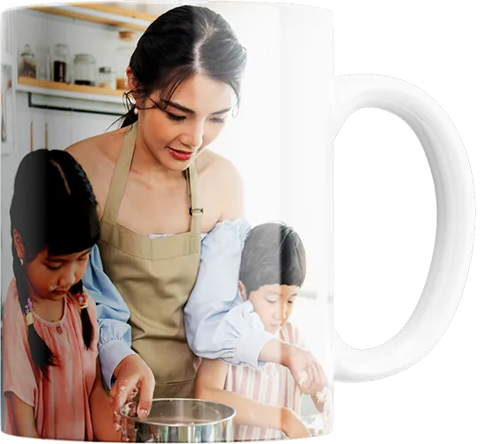 family pic on mug