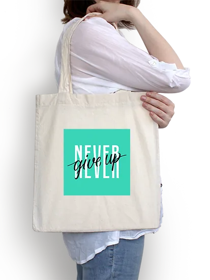 girl with canvas bag